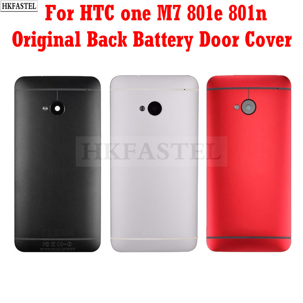 M7 Housing For HTC One M7 801e 801n Mobile Phone Face Front LCD Display Frame Back Battery Door Cove