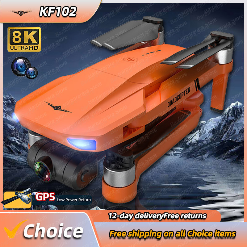 New KF102 Gps Drone 8K Dual HD Camera 2-Axis Gimbal Brushless Motor Aerial Photography 1200M RC Dist