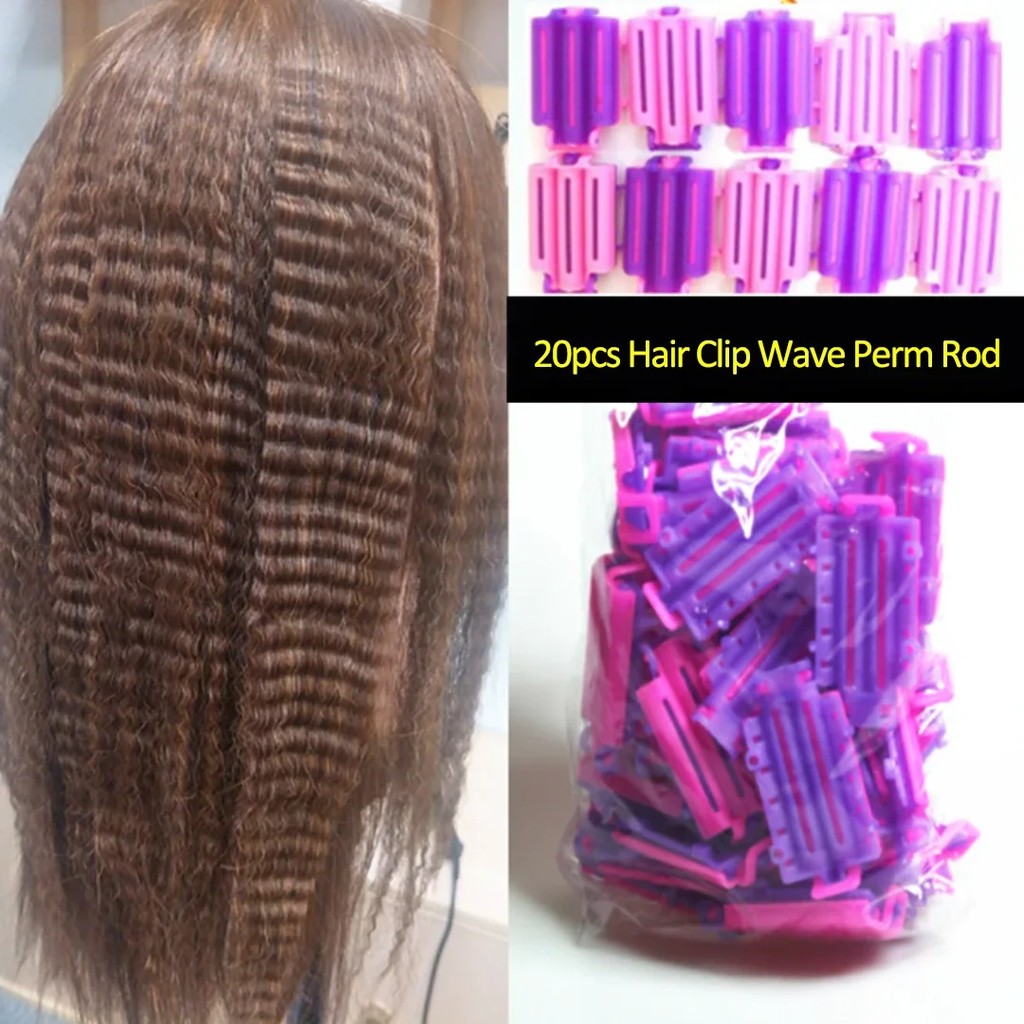 20Pcs/Bag Hair Clip Wave Perm Rod Bars Corn Curler Diy Curler Fluffy Clam Rollers Fluffy Hair Roots