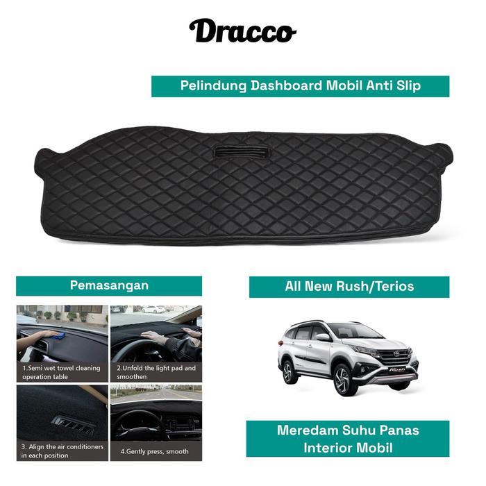cover dashboard mobil all new rush terios anti slip premium dracco