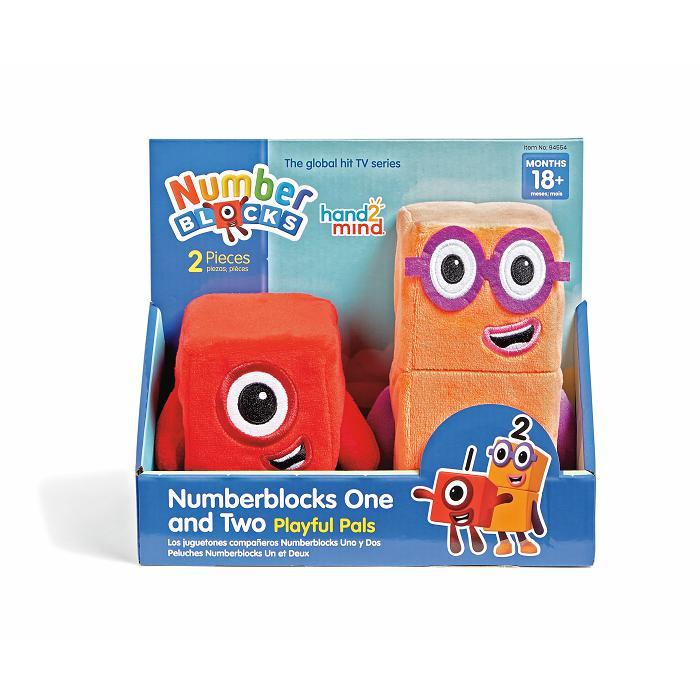 Hand2Mind Numberblocks One & Two Playful Pals Plush Boneka