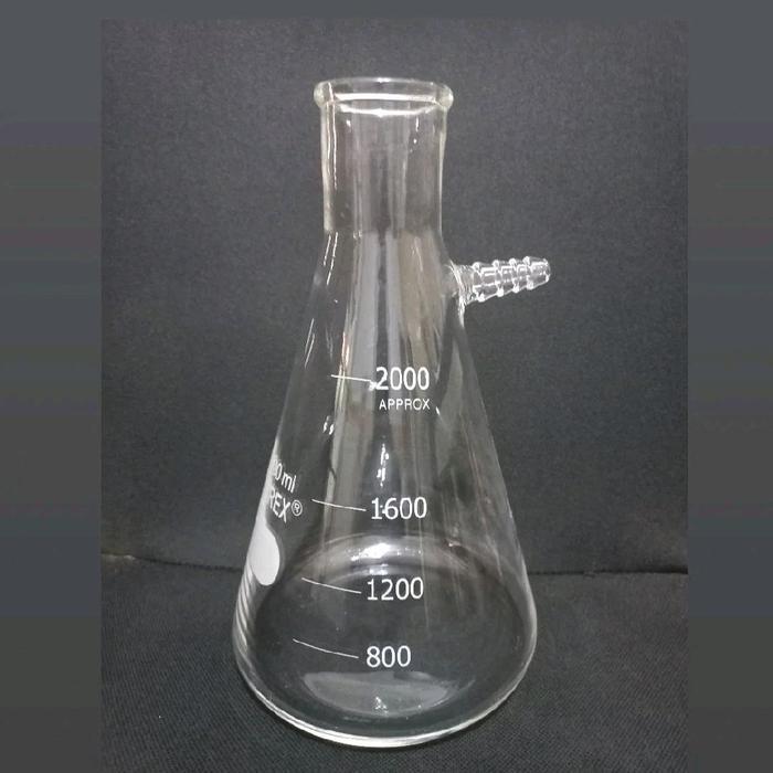 erlenmeyer flask 2000 ml pyrex pipa samping