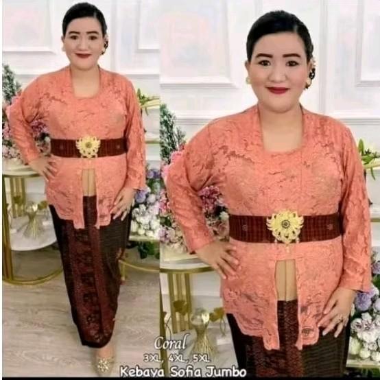 Kebaya Bali/Kutu Baru Sofia Jumbo Ld Sampai 130Cm