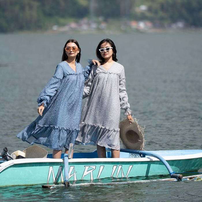 Simplyrooms Edelweiss Dress Wanita Casual Panjang Organza Pesta