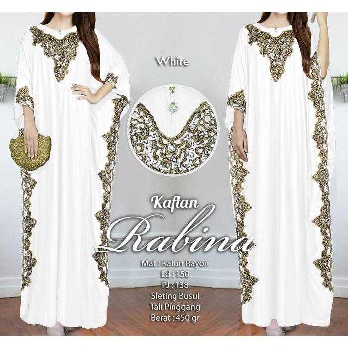 Rabina Kaftan / Kaftan Wanita / Baju Kaftan Jumbo Xxxl / Kaftan / Baju Gamis Muslim Terbaru / Kaftan