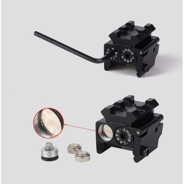 UNDERMOUNT MINI LASER SIGHT 20MM RED METAL LOW BASE LOCATOR LASER SIGHT ANTI-SHAKE ADJUSTABLE GLOCK