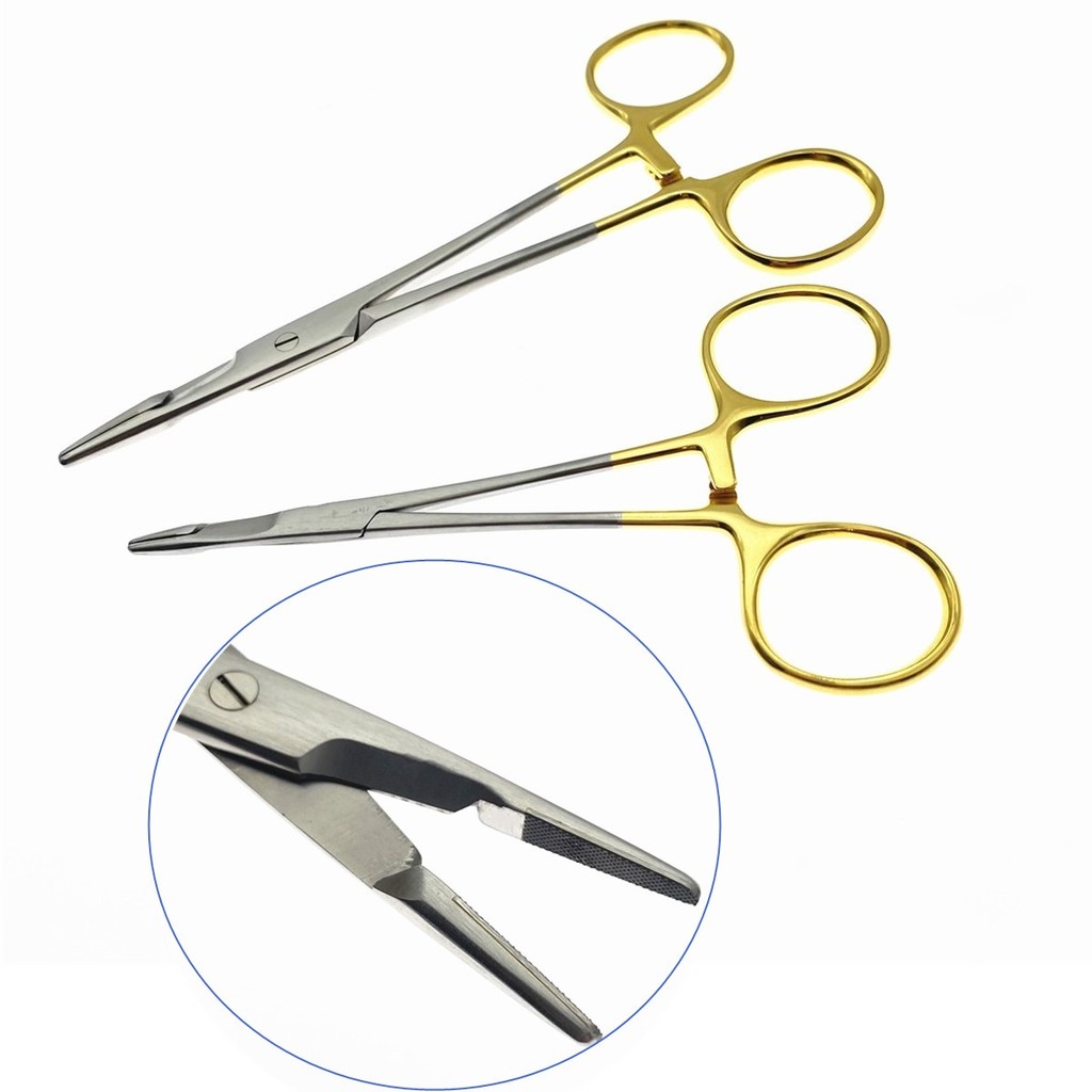PROMO   Multifunctional needle holder with scissors 12.5cm/14cm Needle Holder Insert with Scissors G