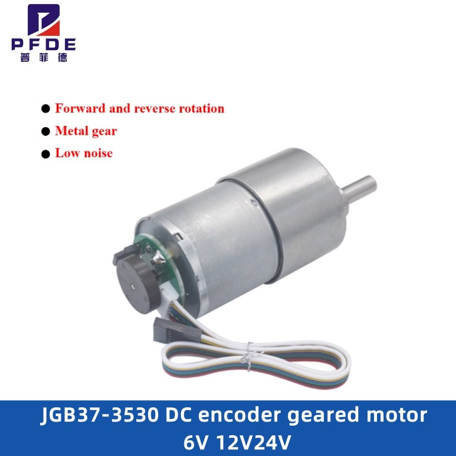 STOK TERBATAS  JGB37-3530   Dc Vertraging Motor Met Encoder Snelheid Meten Code Disc Sterke Moment 6