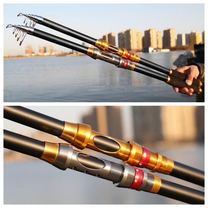 Joran Pancing Portable Carbon Fiber Telescopic 2 Meter - 3.6Meter/ Joran Pancing Murah Kuat