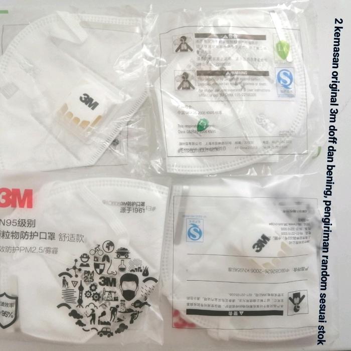 "New" Masker N95 Merk 3M tipe 9501V+ Original box plastik