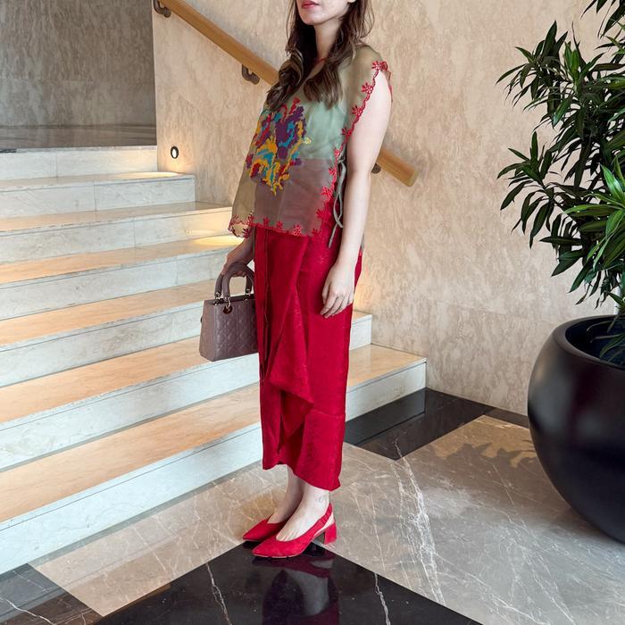 (COD) Lausboutique-Outer Alicia-Motif Lagosi-Outer Organza Bordir Ethnic