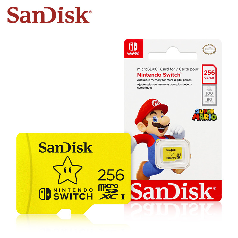 Original SanDisk micro sd card 128gb 256gb 512gb 1tb U3 microSDXC Memory Game Expansion Card for
