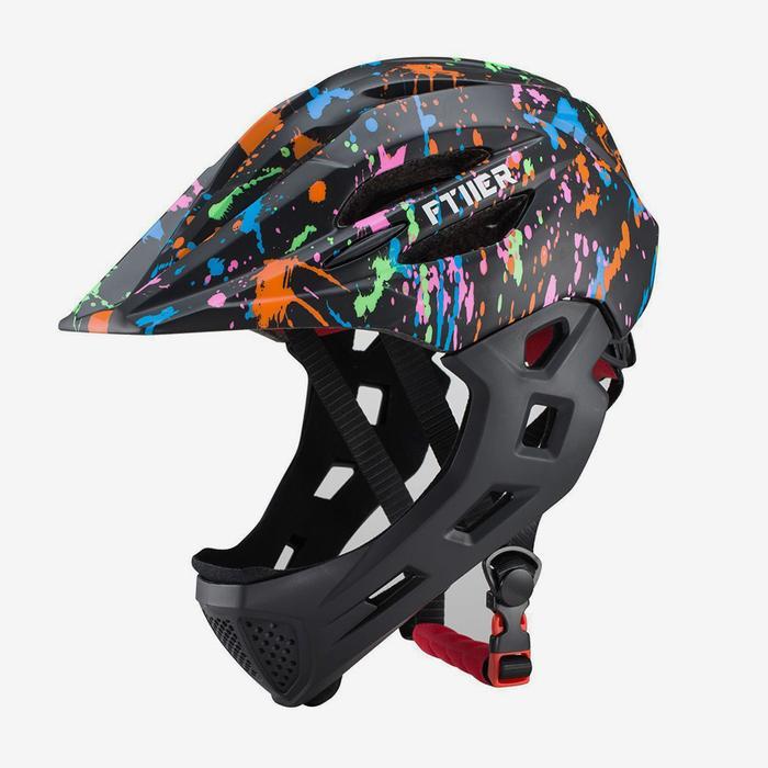 Fullface Mtb Cycling Helmet For Kids Bike Helmet Off-Road Full Face