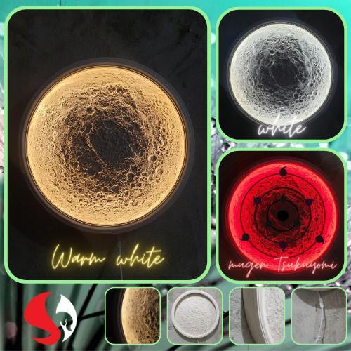Terlaris Hiasan Dinding Replika Bulan Aestetic Keren Viral Bulan tinggal colok, Lampu dekorasi lampu
