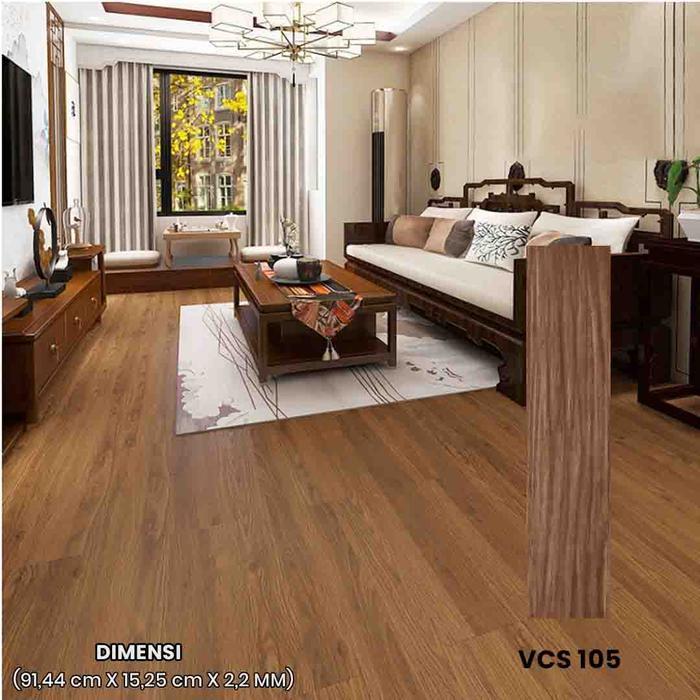 Lantai Vinyl Kayu Stiker Murah Tebal FULL 1.2 mm / Flooring Vinil Sticker Vynil Per Box