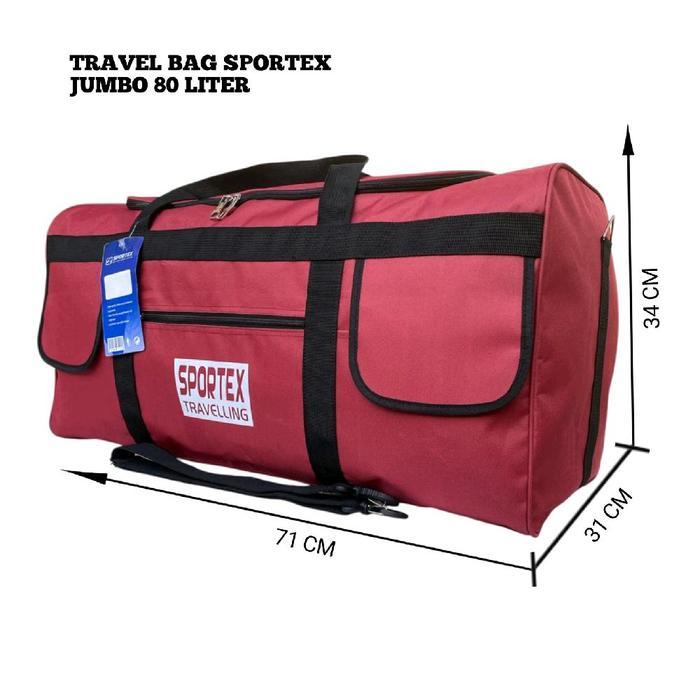 Tas Jumbo Traveling Bag 80 Liter Tas Besar Muat Banyak Tapi Elegan Mudik Pria Wanita Terpercaya