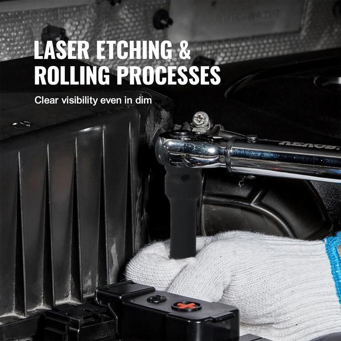 "New" JLD 1/2" Mata Kunci Shock Extra Panjang 130mm Impact Kunci Socket Impact sok Impact wrench