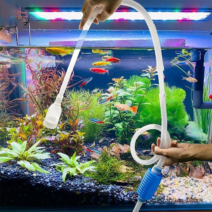 Penguras Penyedot Air Aquarium Kolam Ikan Pompa Tangan Cleaner Pump