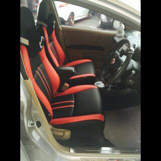 Sarung Jok Mobil 2 Baris bahan Mbtech brio, yaris, Jazz, Dll