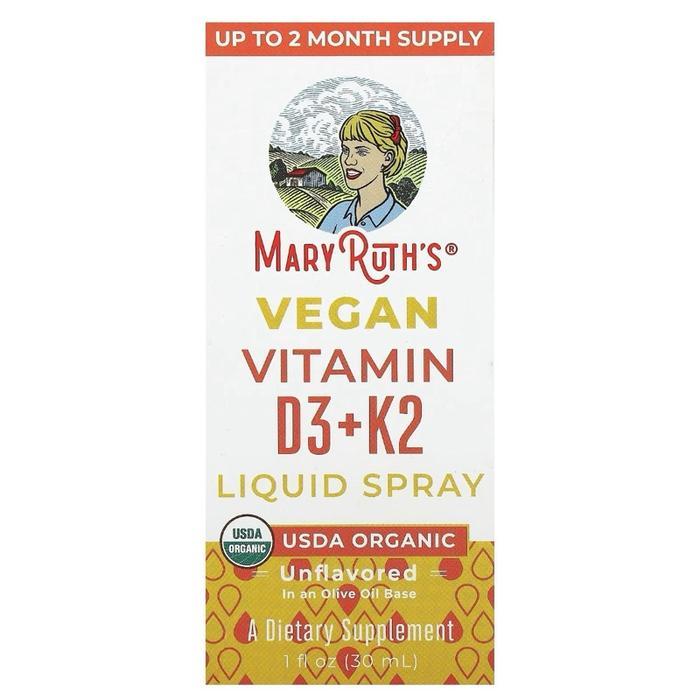 MARY RUTH'S VEGAN VITAMIN D3+K2 LIQUID VITAMIN D3 ANAK SPRAY 30 ML