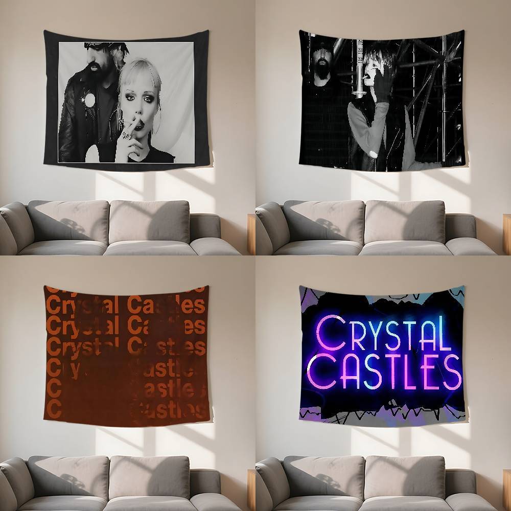 Crystal Castles Band Tapestry Customizable Tapestries Of Various Styles,wall Hangings, Celebrity
