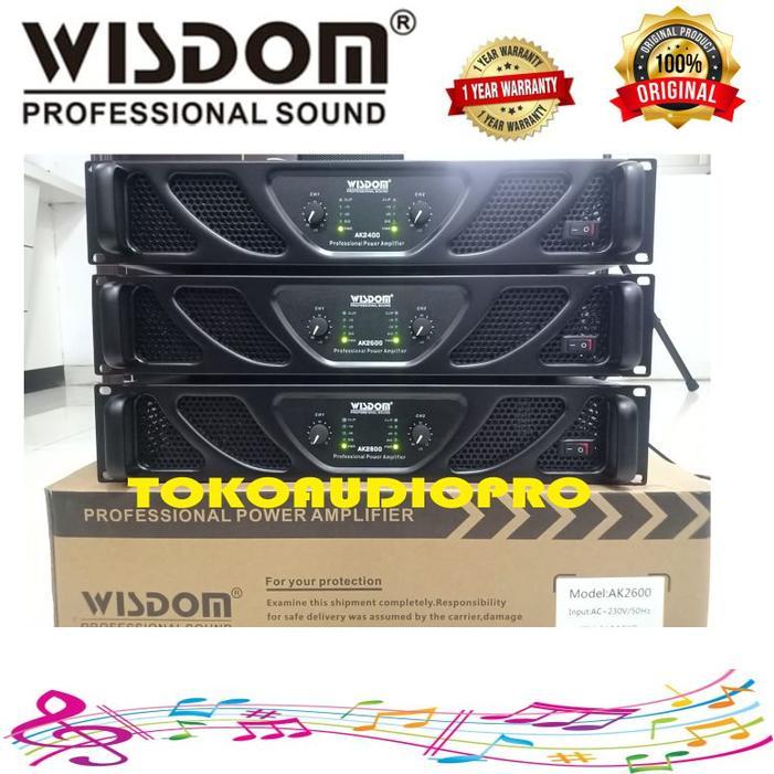 Wisdom Ak2800 2-Channel Power Amplifier Wisdom Ak-2800 Co