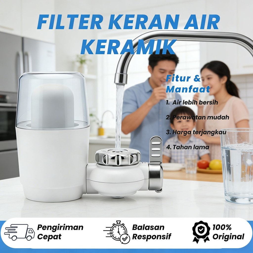 Saringan Air Keran Pure it Penjernih Air Minum Penyaring Air Keruh Bau Filter Air DER DOLY Water Pur