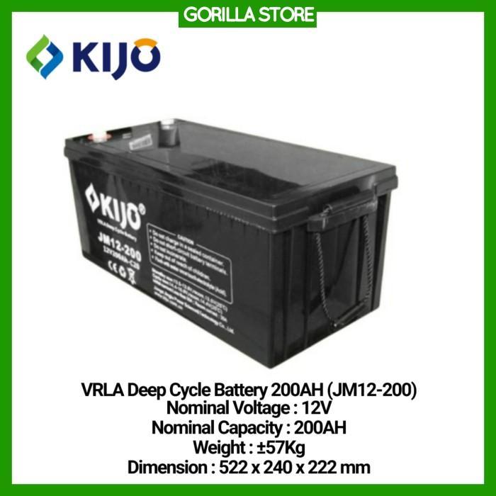 Baterai Aki VRLA KIJO 12V 200AH