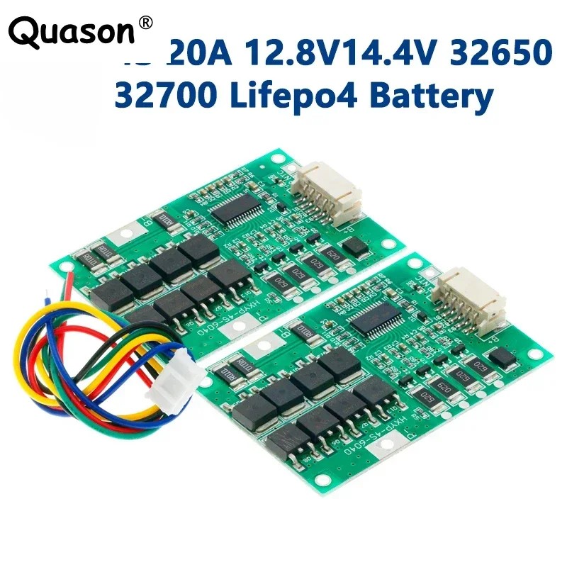 Quason 4S 20A 12.8V14.4V 32650 32700 Lifepo4 Battery Balanced Bms For Electric Boat Uninterrupted