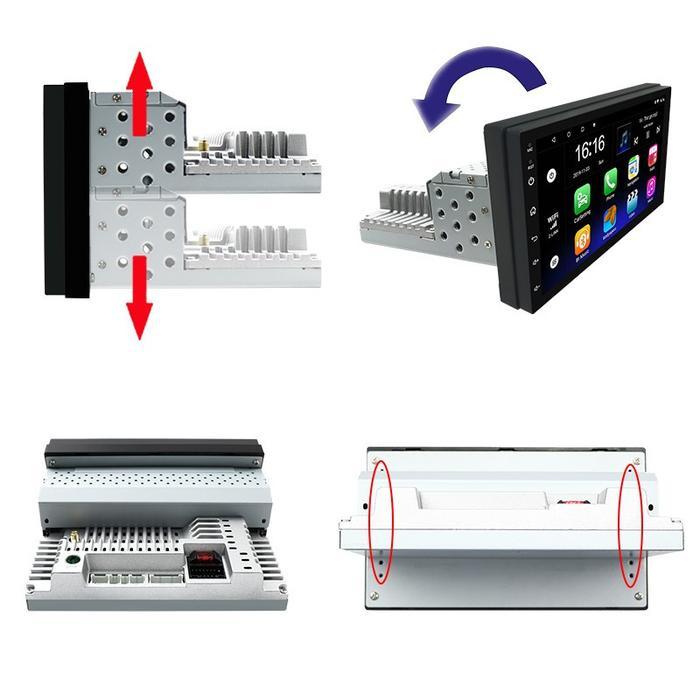 Single din 7 Inchi Android GPS Wifi Tape Mobil untuk mobil single din