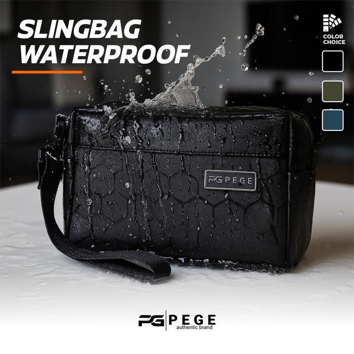Tas Selempang Original Pege Xazho Handbag Clutch Bag Pria Waterproof - Pg 9119