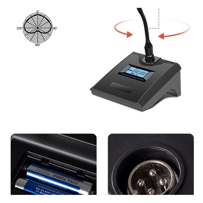 . PROFESSIONAL SUPER HIGH FREQUENCY WIRELESS CONDENSER MICROPHONE -