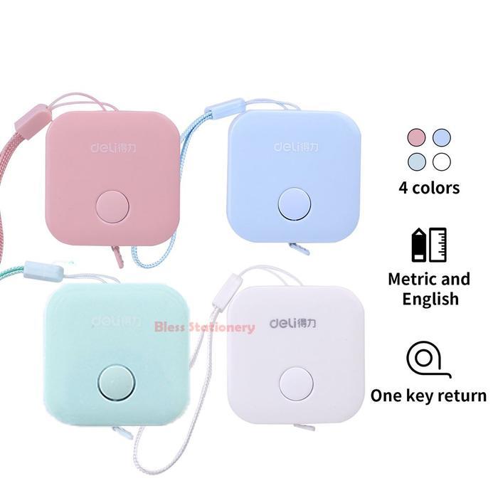 Meteran bahan DELI Meteran baju Meteran gulung Meteran kain Meteran badan Mini measuring Tape