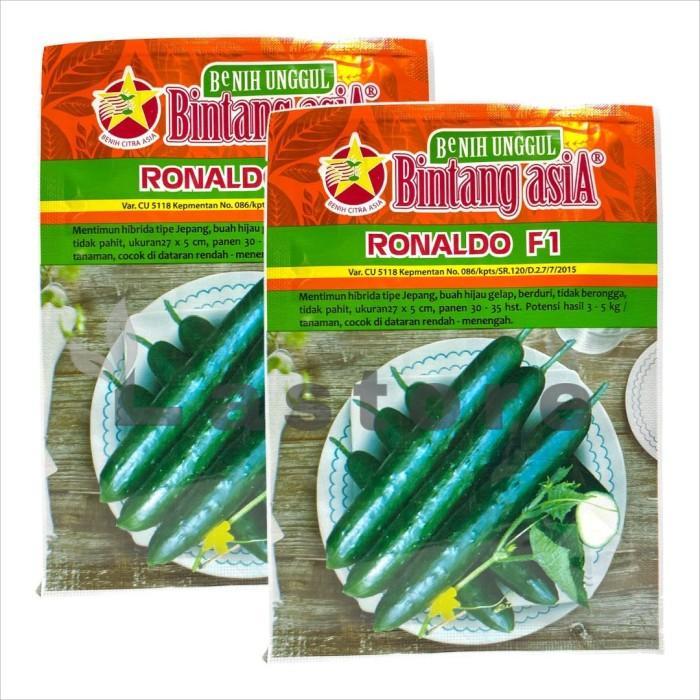Benih Mentimun Timun Jepang Ronaldo F1 Isi 20 Gram Cap Bintang Asia Benih Populer