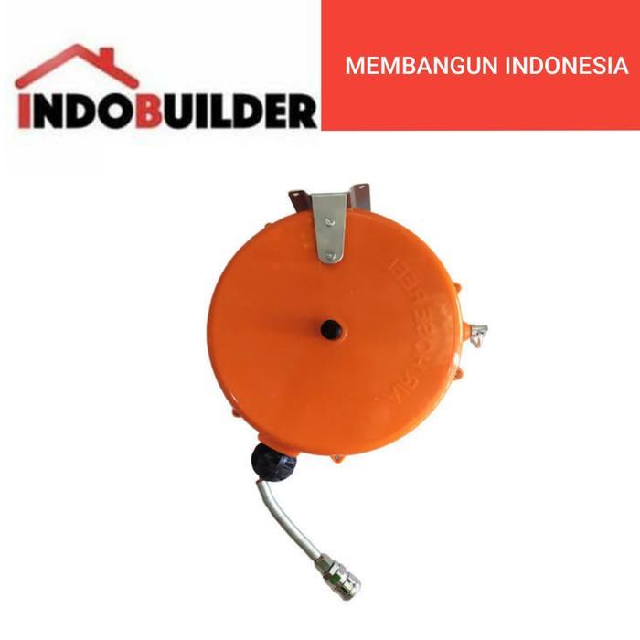 AIR HOSE REEL 8 METER BLACKFOOT / SELANG KOMPRESOR OTOMATIS TARIK