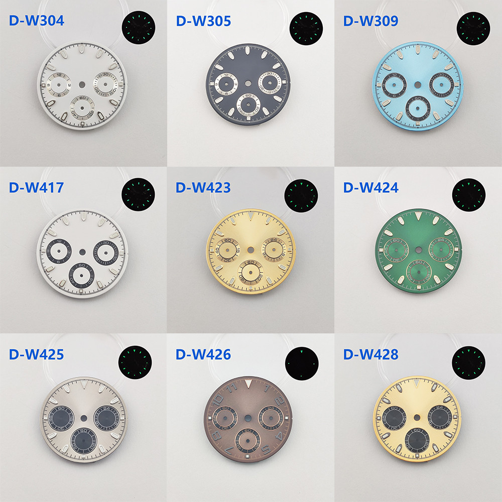 Vk63 Dial Panda Dial 29Mm Customizable Logo Watch Accessories Suitable For 39Mm Case Quartz Watch