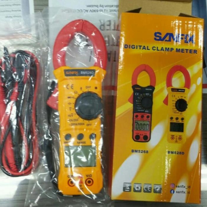 Khusus Gosend Tang Amper Digital Bm528D Sanfix Clamp Meter Digital Sanfix