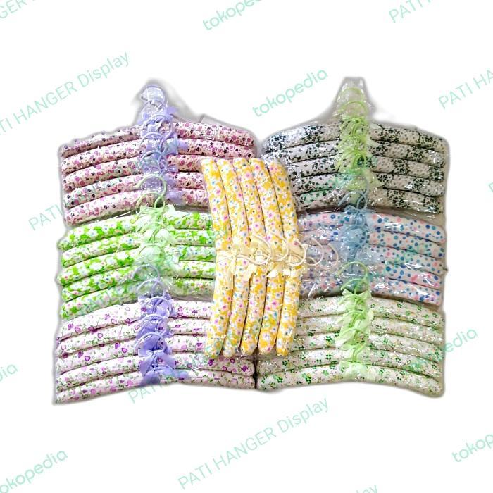 5pcs Hanger Gantungan Baju Busa Satin Display Pakaian