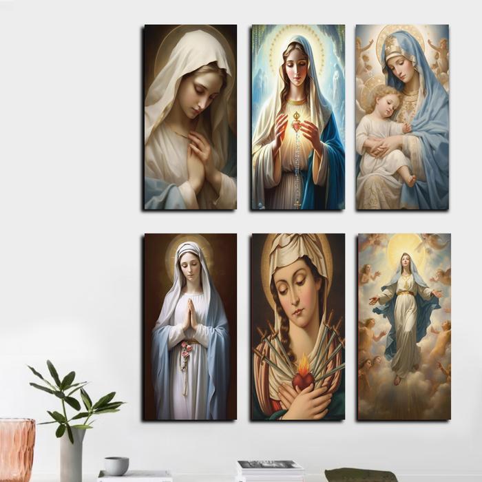 Hiasan dinding Bunda maria YESUS dekorasi rumah Walldecor Kristen