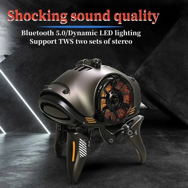 Wireless High Quality Robot Bluetooth Speaker Subwoofer Speaker Stereo Surround TWS Suitable For