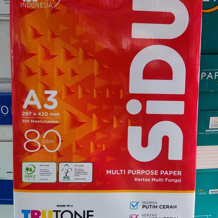 Kertas A3 80 Gram Sidu
