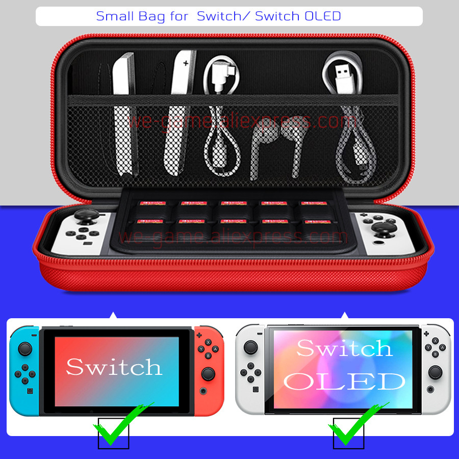 Game Console Accessories Travel Carrying Case for Nintendo Switch OLED NS SwitchOLED Storage Pouch