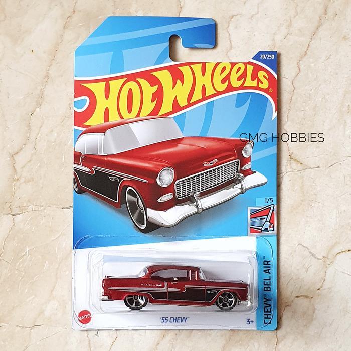F22 '55 CHEVY BEL AIR HOTWHEELS HOT WHEELS DIECAST MOBIL