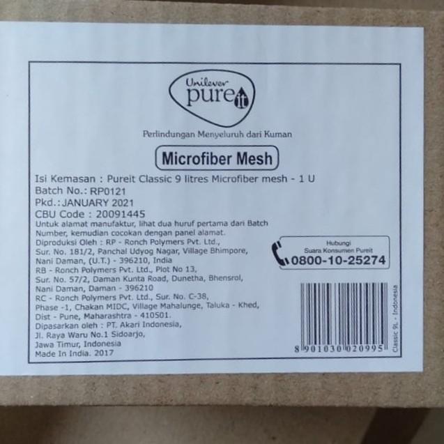 Unilever Pure It Saringan Filter Micro Fiber Mesh Pure it Classic 9ltr