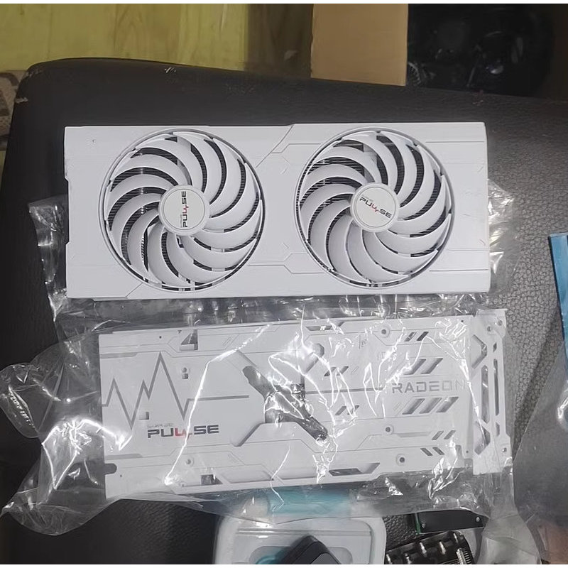Original Radiator Cooler for Sapphire RX6700XT RX6750XT Graphics Card with Backplate White
