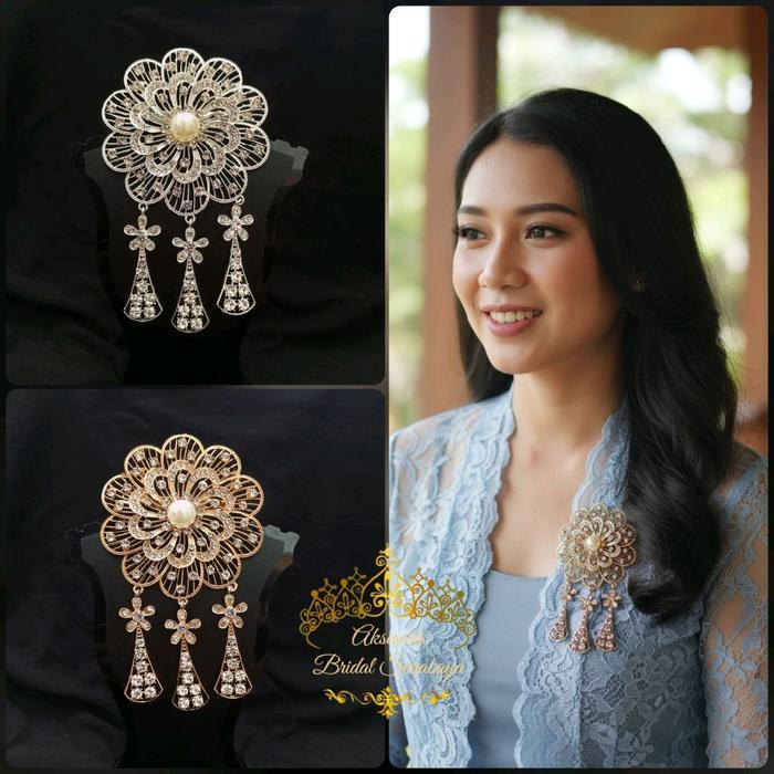 Bross Kebaya Besar Kutu Baru Aksesoris Pengantin Perhiasan Wedding Pernikahan Bross Wedding