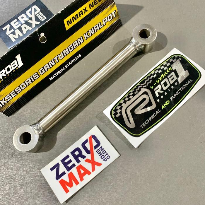 BRACKET BREKET BAWAH KNALPOT STAINLESS ROB1 ALL NEW NMAX 2020 2021 UP