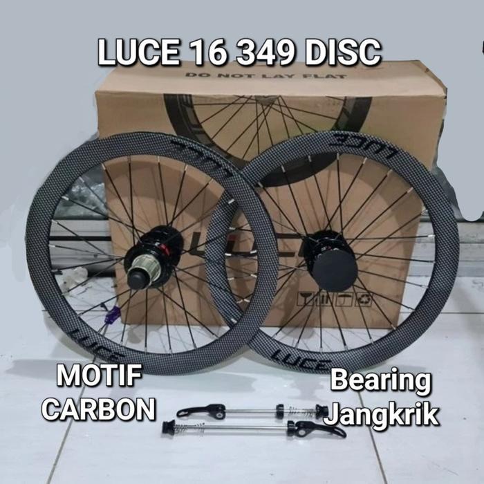 Wheelset 16 349 Luce Carbon Look Disc Brake Jangkrik