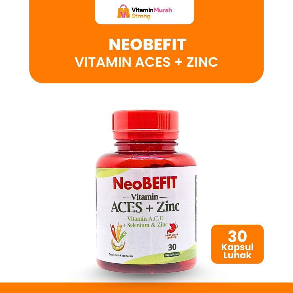 NeoBEFIT Vitamin A C E Selenium + ZINC ISI 30 & 100 KAPSUL LUNAK