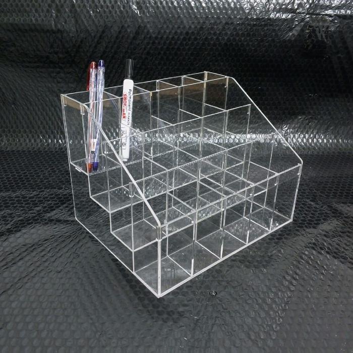 Tempat Pulpen Akrilik /Akrilik Kotak Pensil /Akrilik Atk